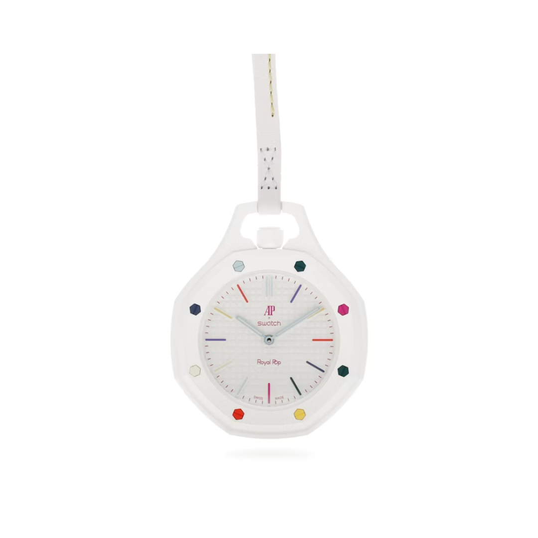 Swatch x Audemars Piguet Bioceramic Royal Pop Huit Blanc