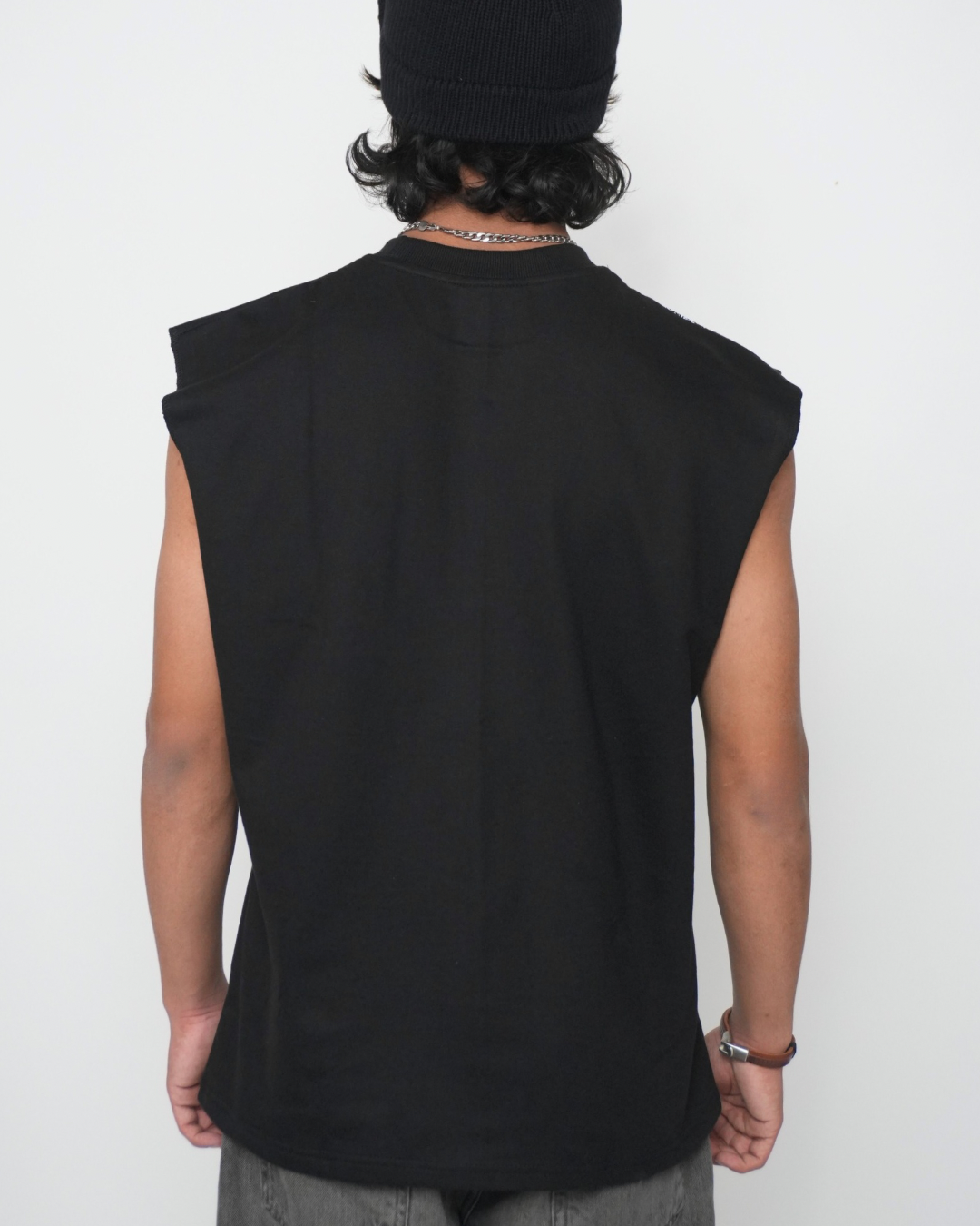 Devil's Sleeveless Tshirt - (Black)