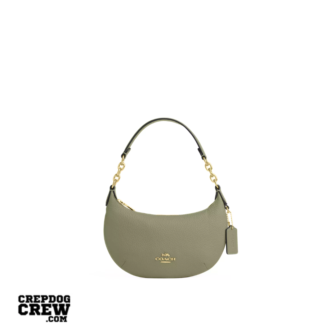 COACH Mini Payton Bag Pebbled leather Gold Pistachio