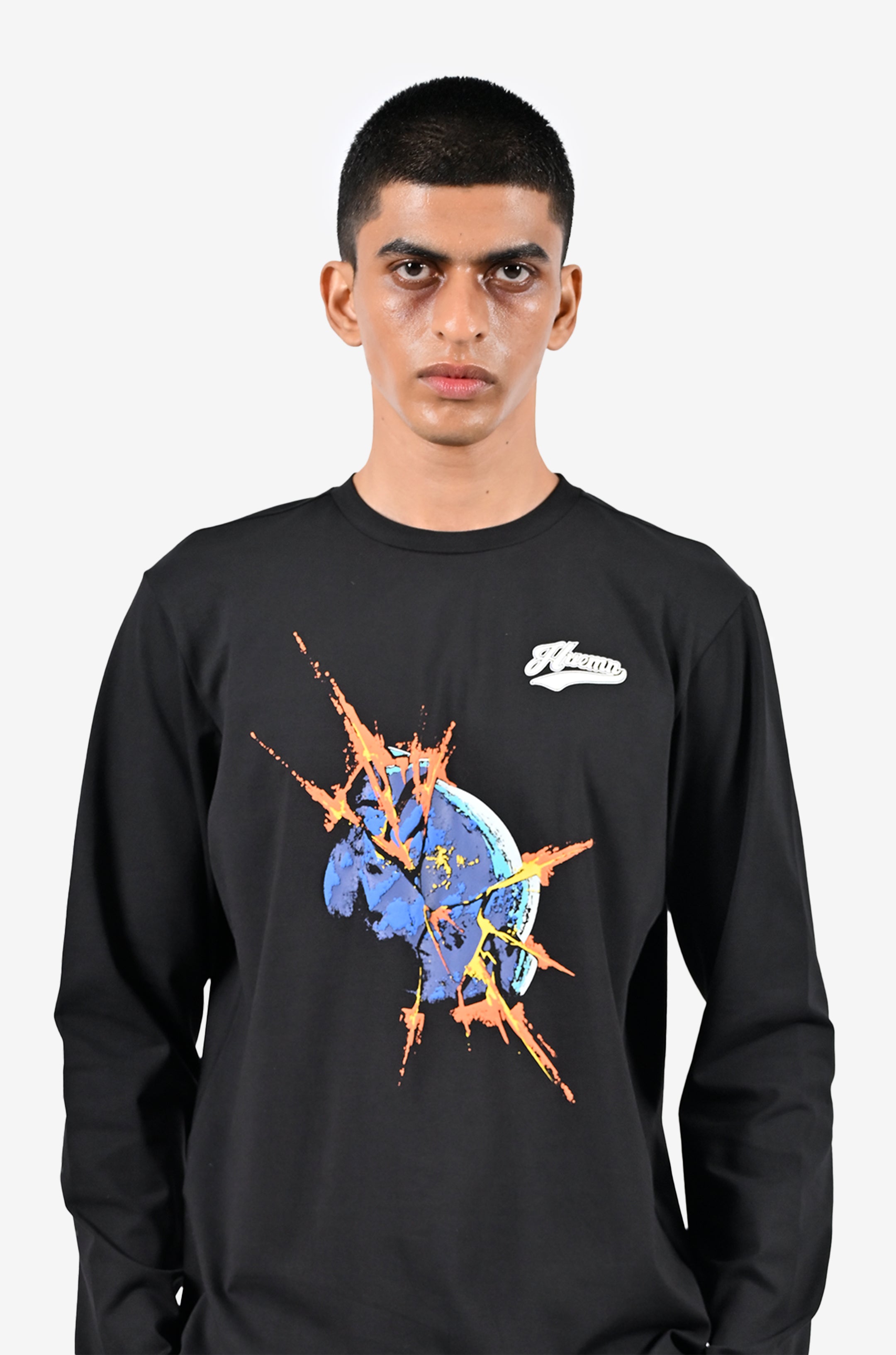 Blue marble bomb t-shirt