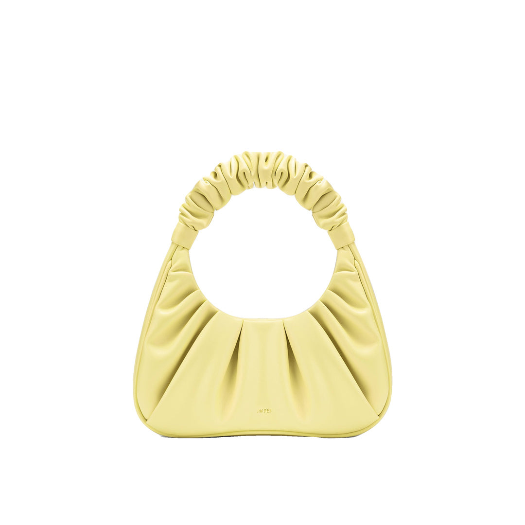JW PEI Gabbi Ruched Hobo Handbag - Light Yellow