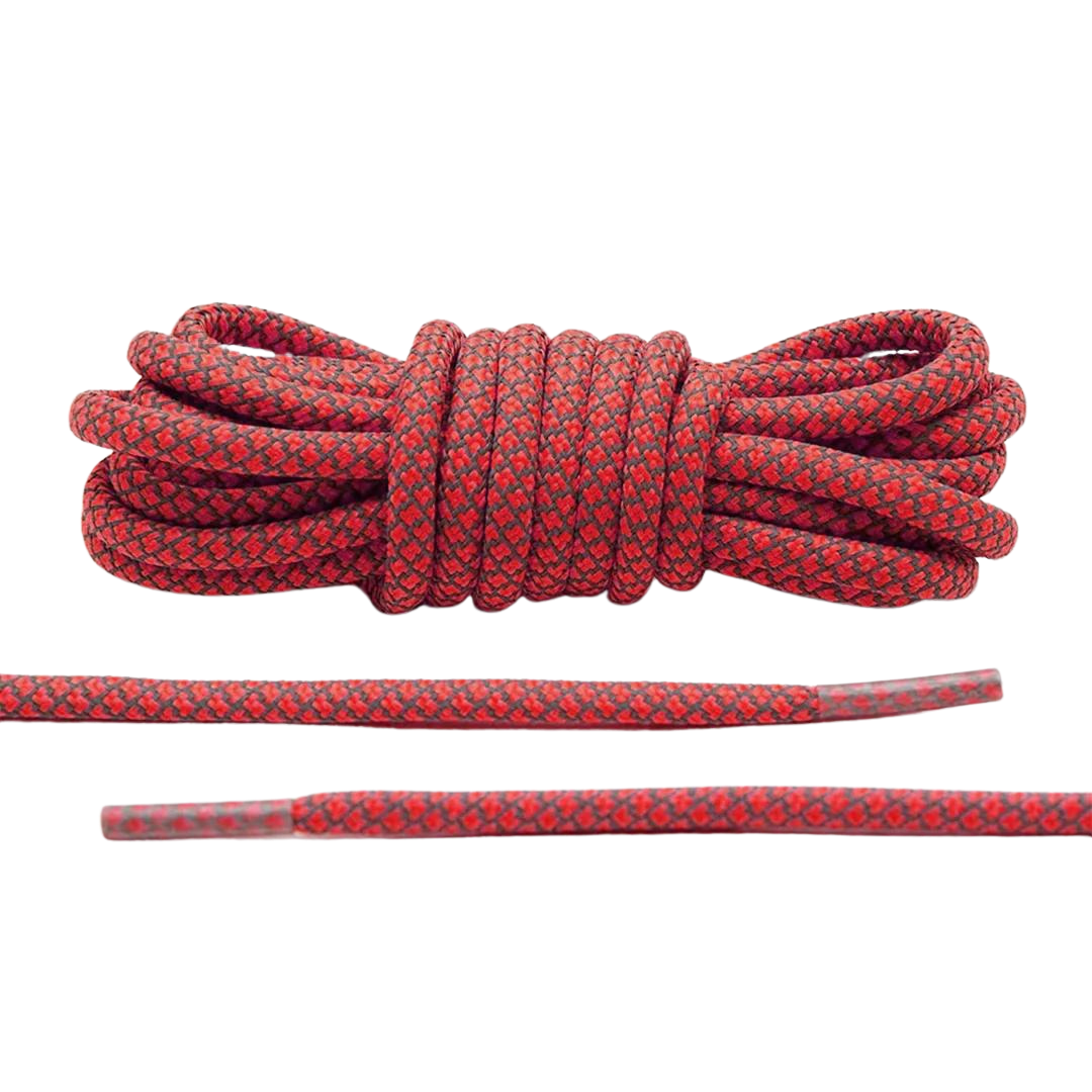 Crimson Reflective Shoelaces | Yeezy Laces, Nike Laces By KNOTTY