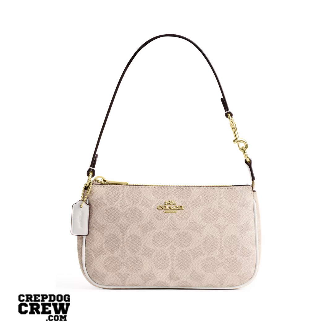 Coach Nolita 19 In Signature Canvas Gold Sand Chalk