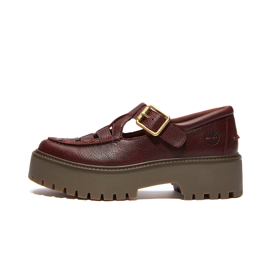 Timberland Stone Street Platform Buckle Burgundy Full-Grain (W)