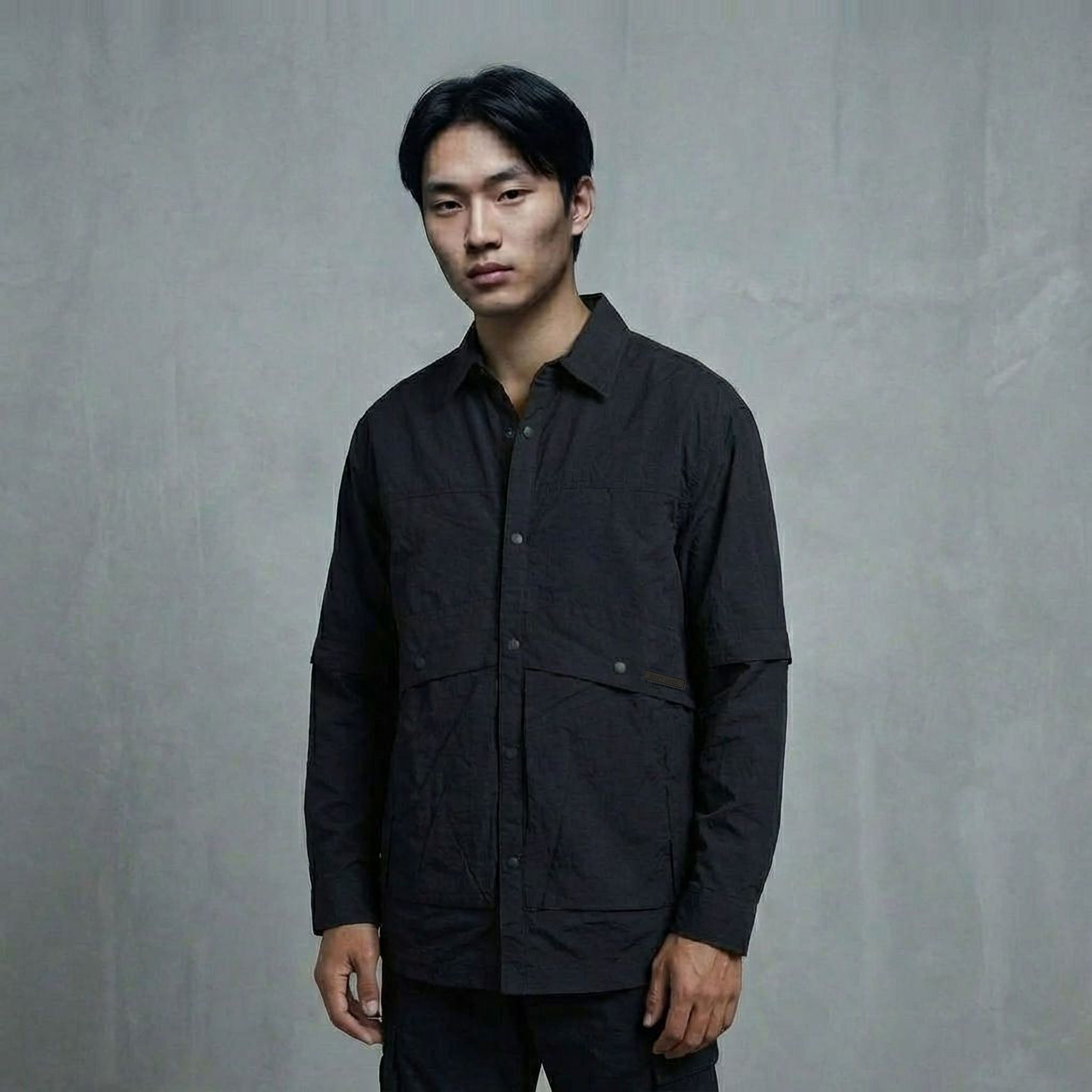 BLACK FIELD OVERSHIRT