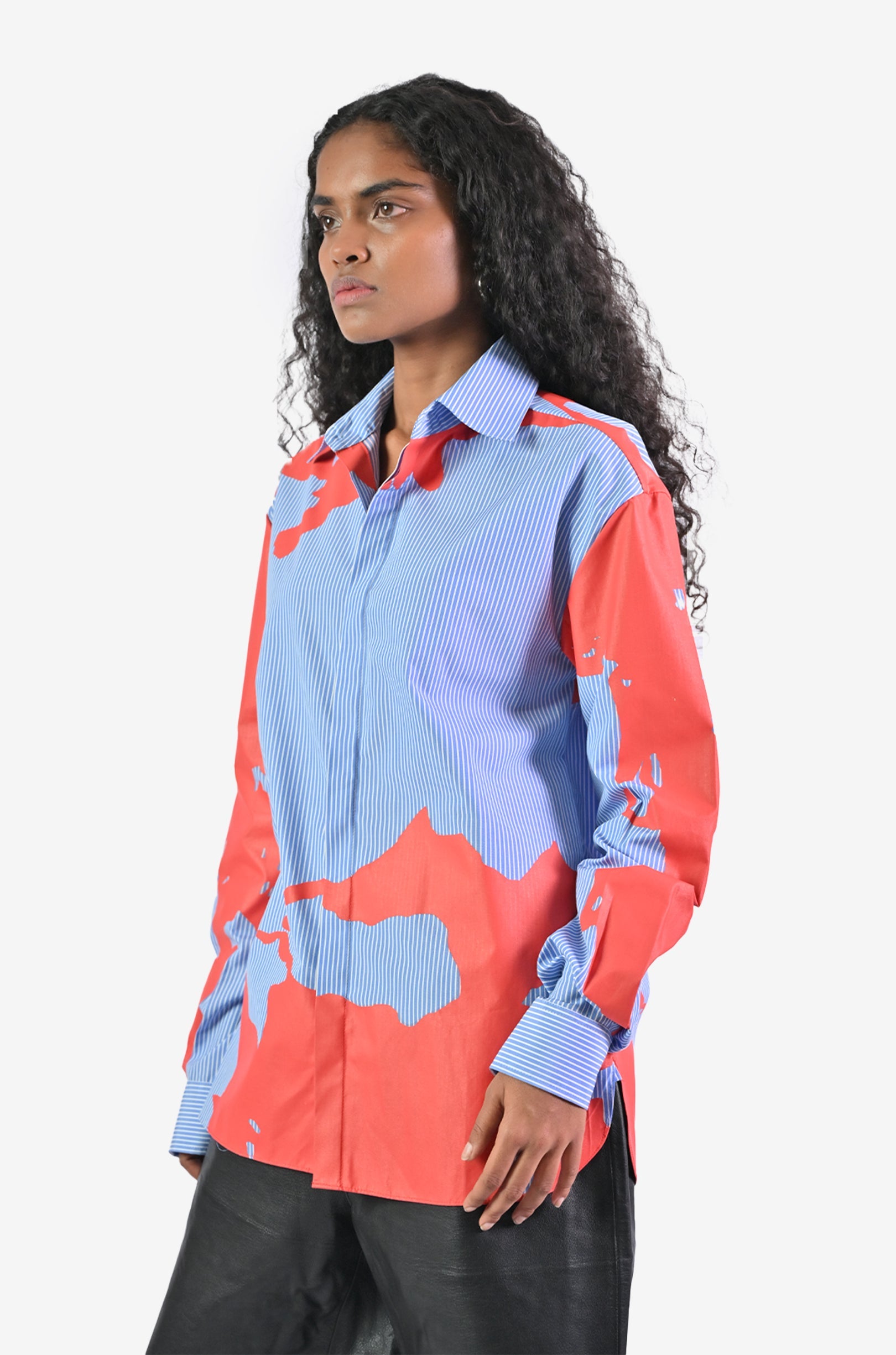 HUEMN flesh shirt - Pinstriped