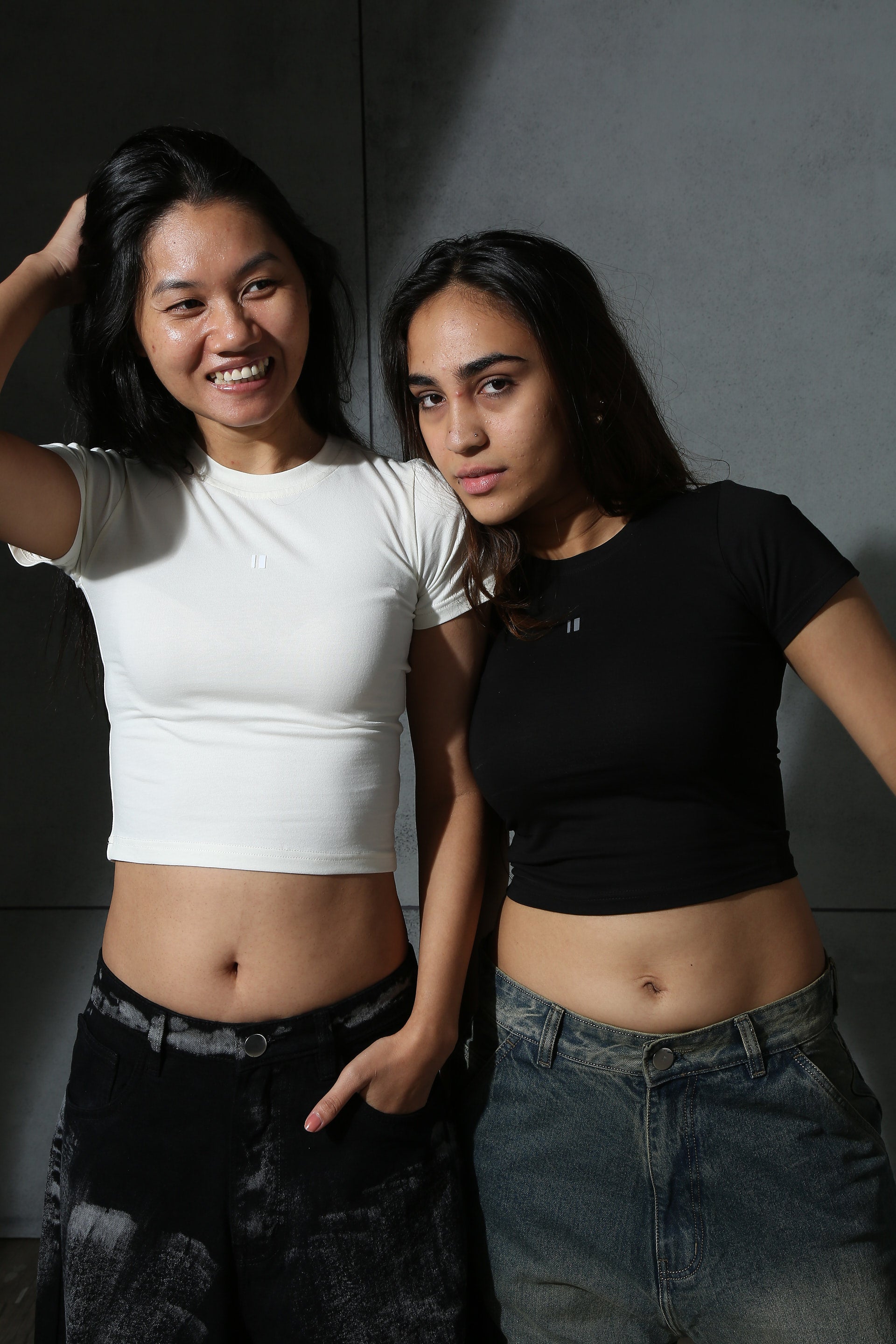 Baby Tee Black & Off white pack of 2