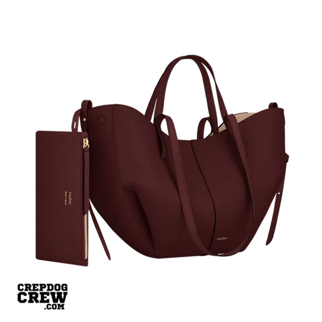 Polene Cyme Mini Edition Textured Burgundy