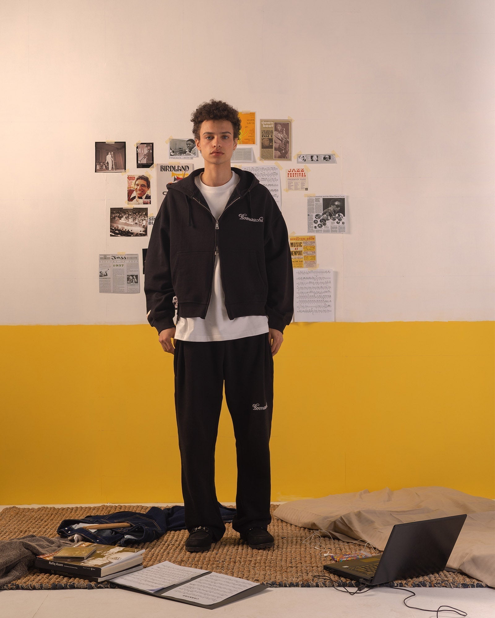 The Signature Rope Zip-Up - Black