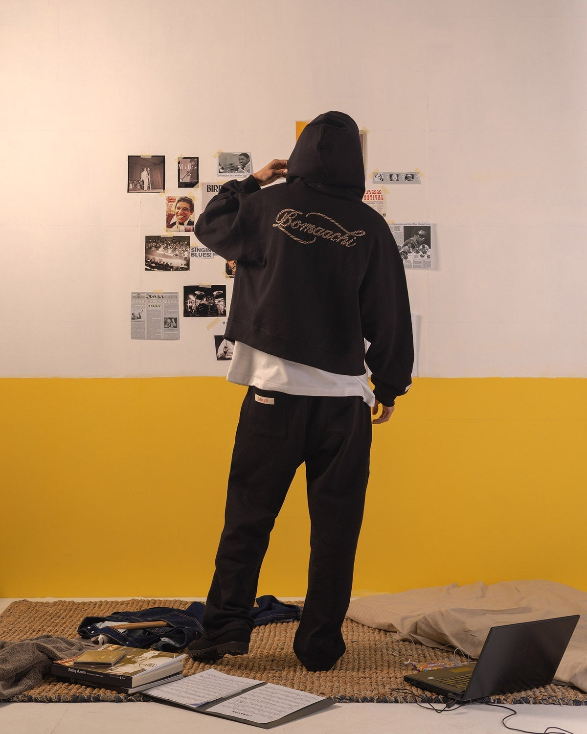 The Elevated Blank Black Sweatpants