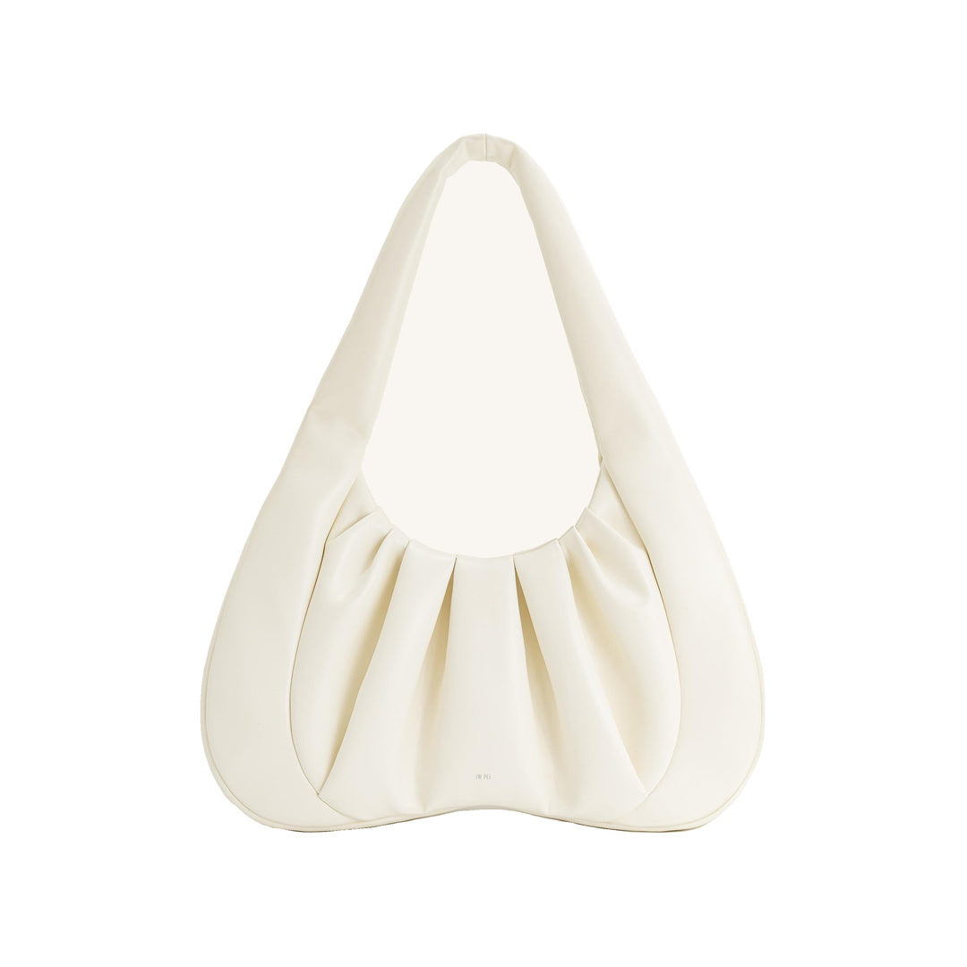 JW PEI Ashley Ruched Shoulder Bag - White