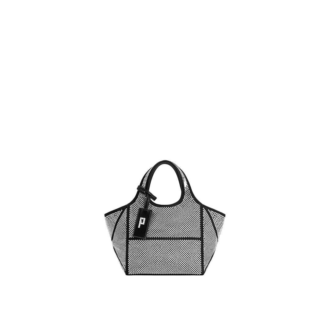 JW PEI Eliana Artificial Crystal Mini Tote Bag - Anthracite