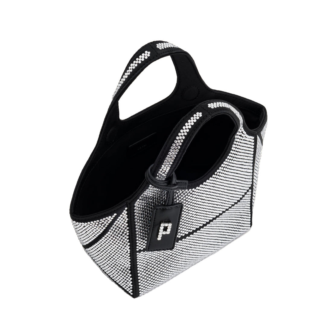 JW PEI Eliana Artificial Crystal Mini Tote Bag - Anthracite