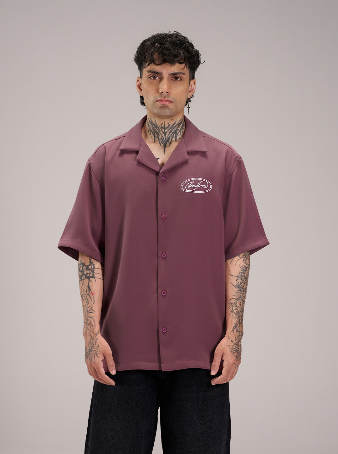 Signature Bowling Shirt Dusty Rose