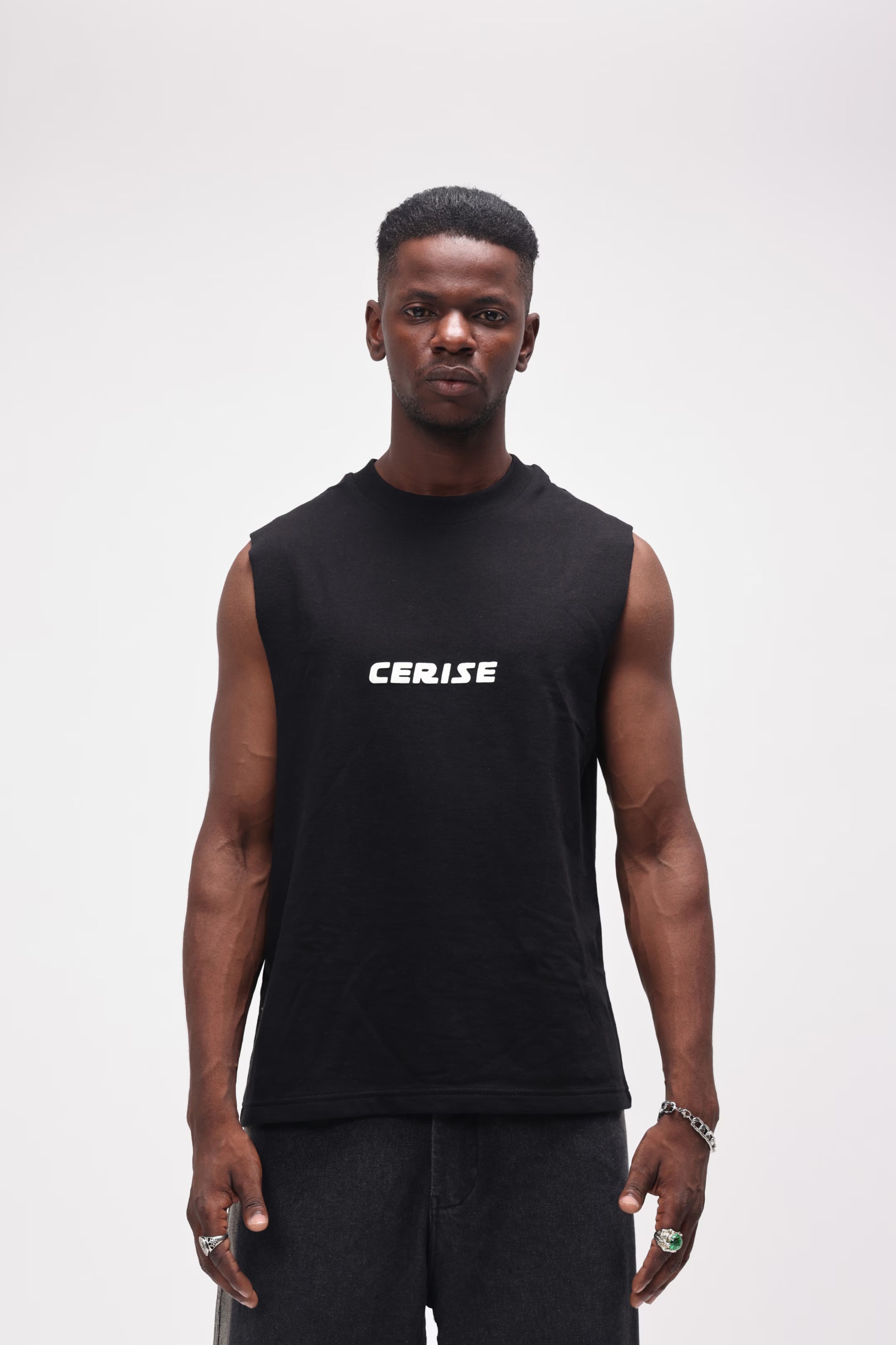 CERISE MUSCLE TEE - TOO CREATV
