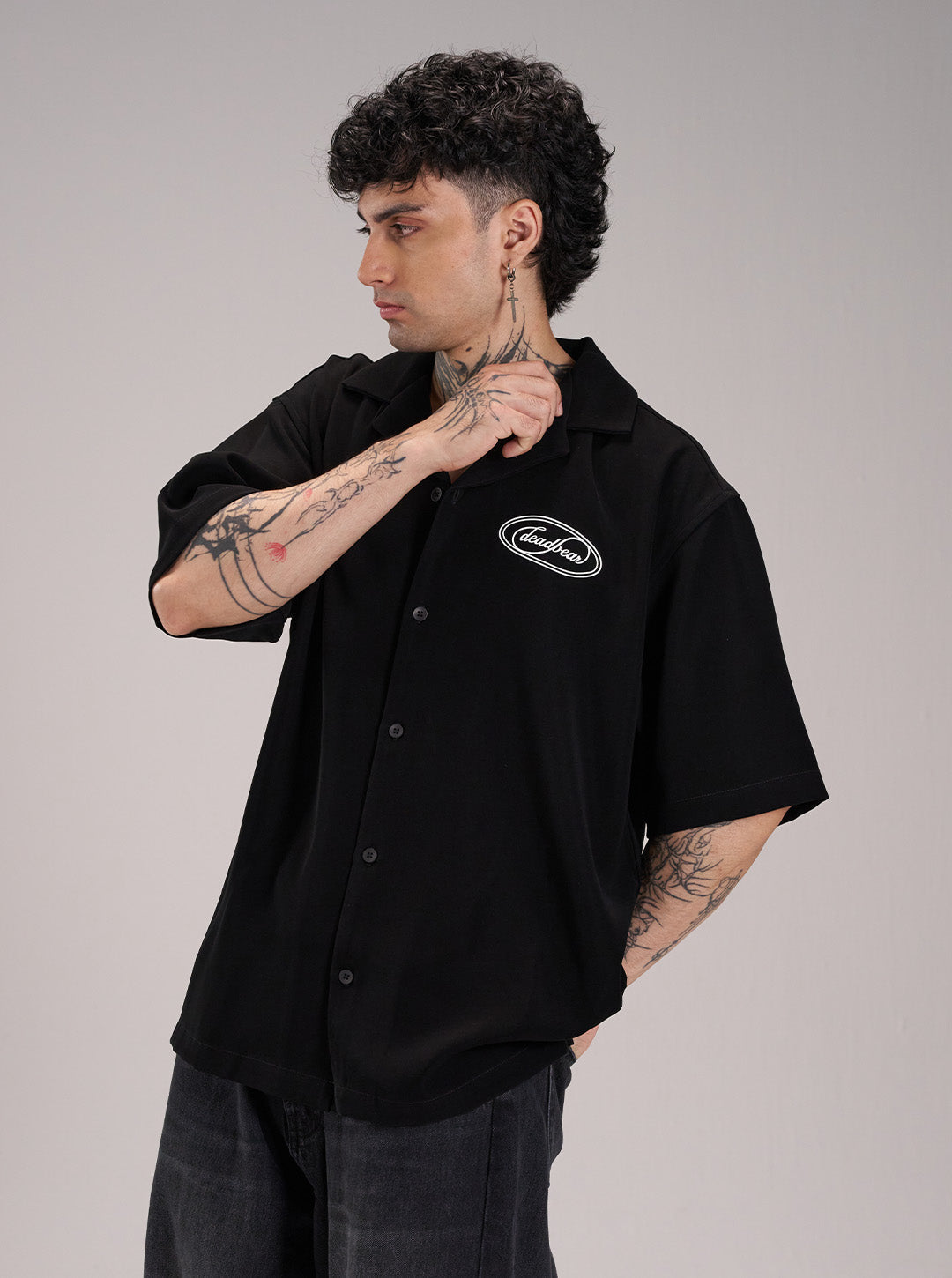 Signature Bowling Shirt Black