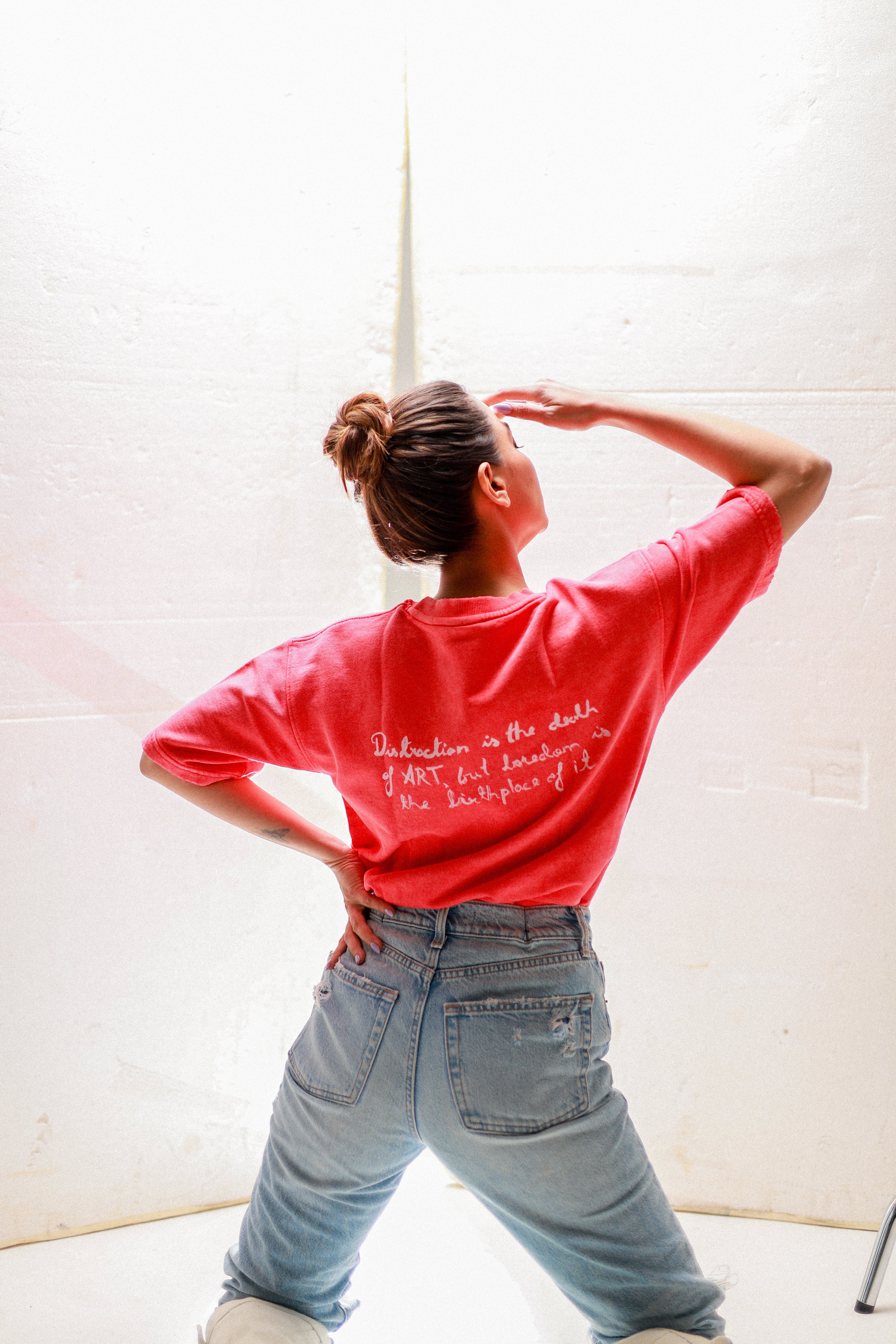 ART QUOTE T-SHIRT (SCARLET)