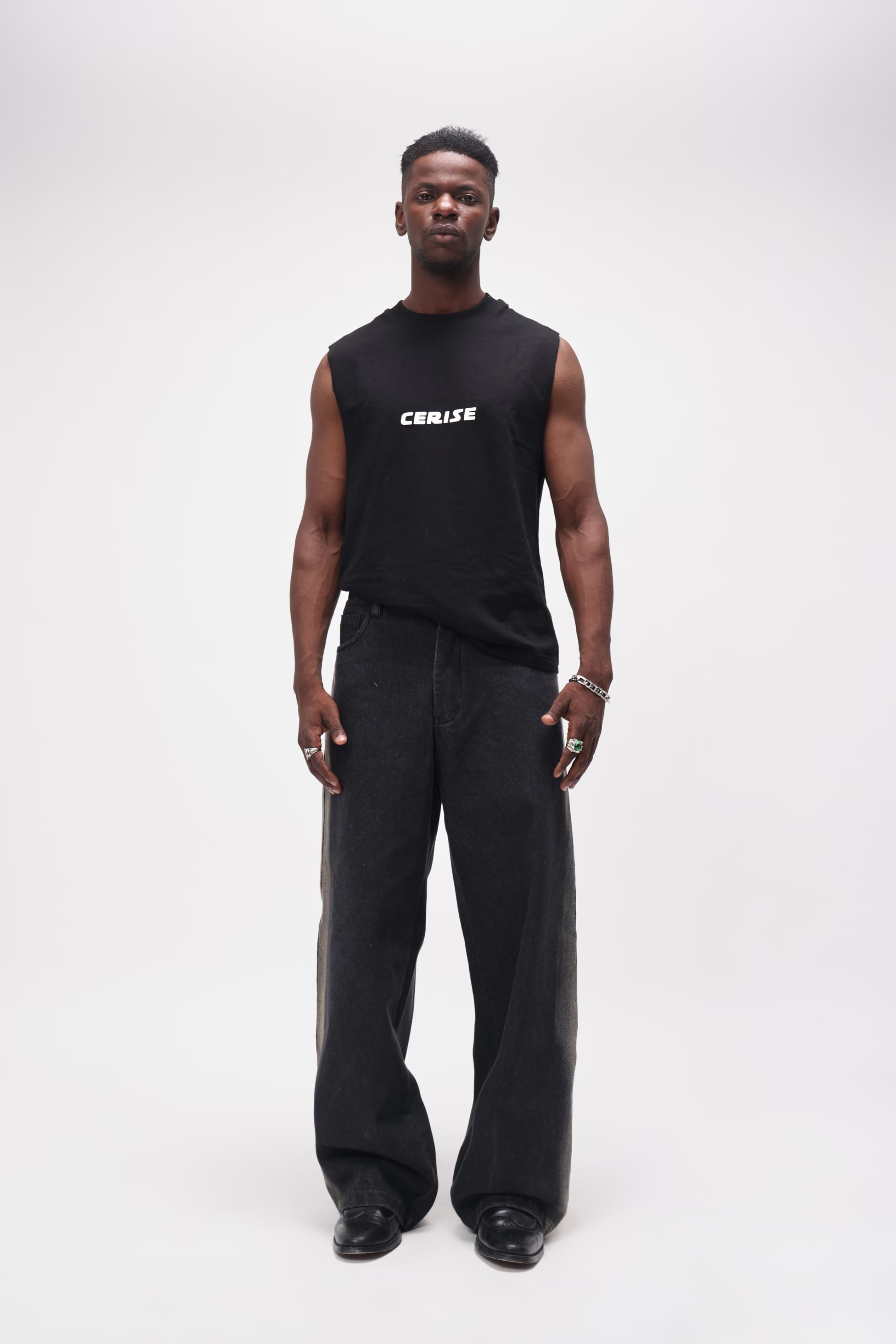 CERISE MUSCLE TEE - TOO CREATV