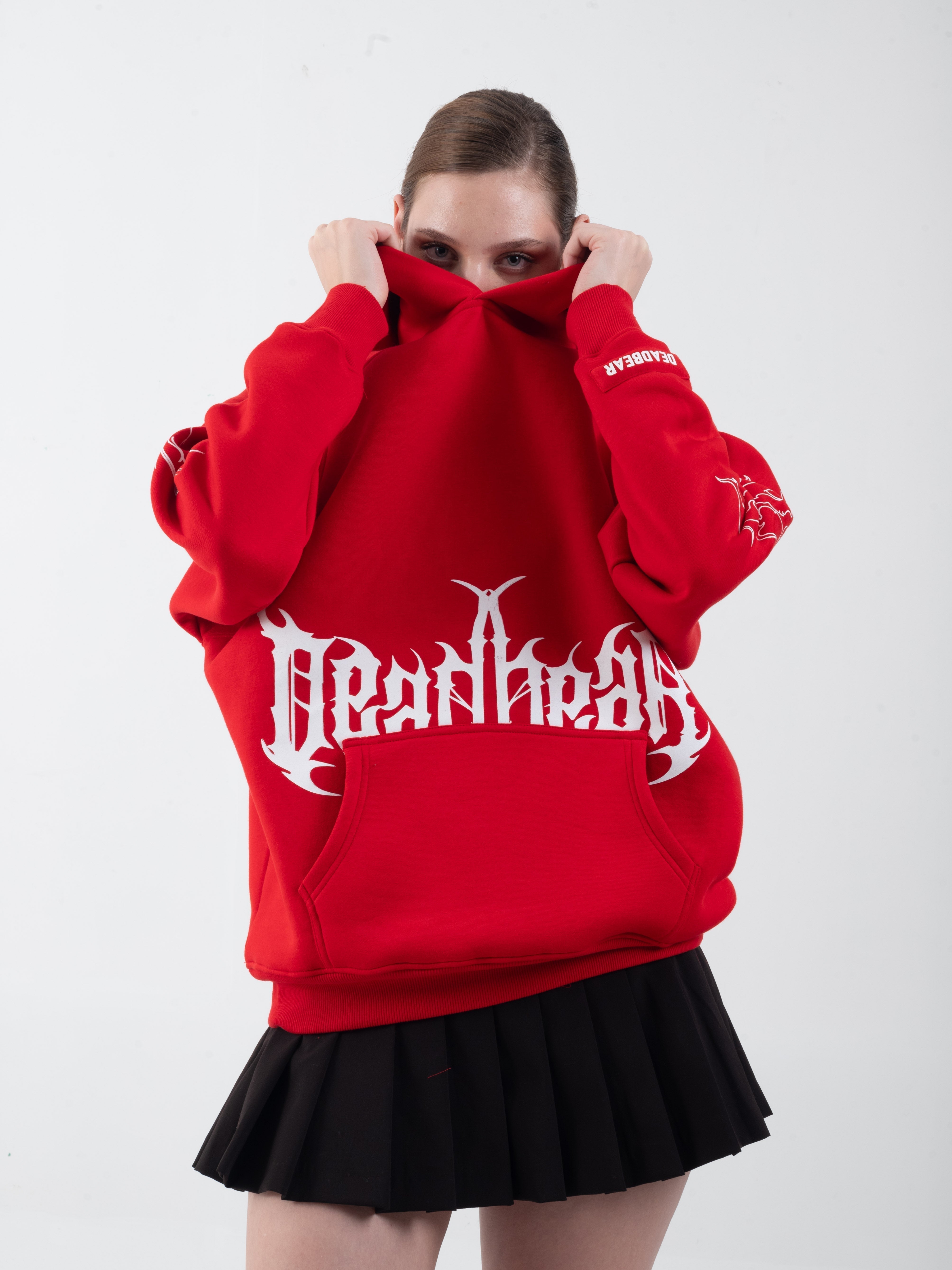 Flames Hoodie Red