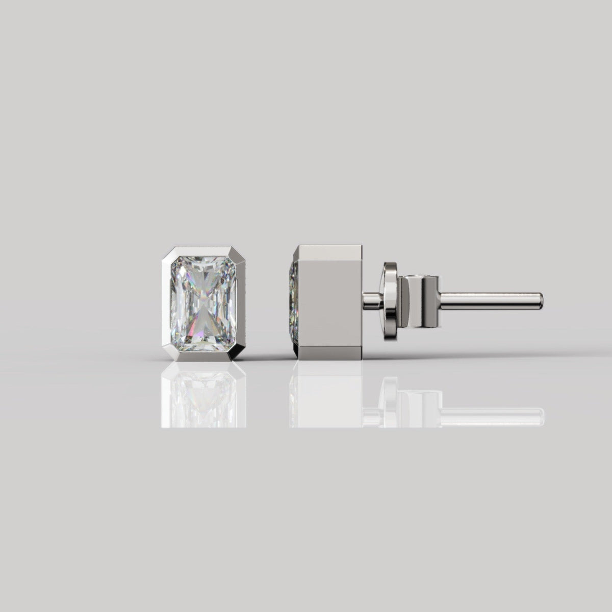 BEZEL OCTA STUDS