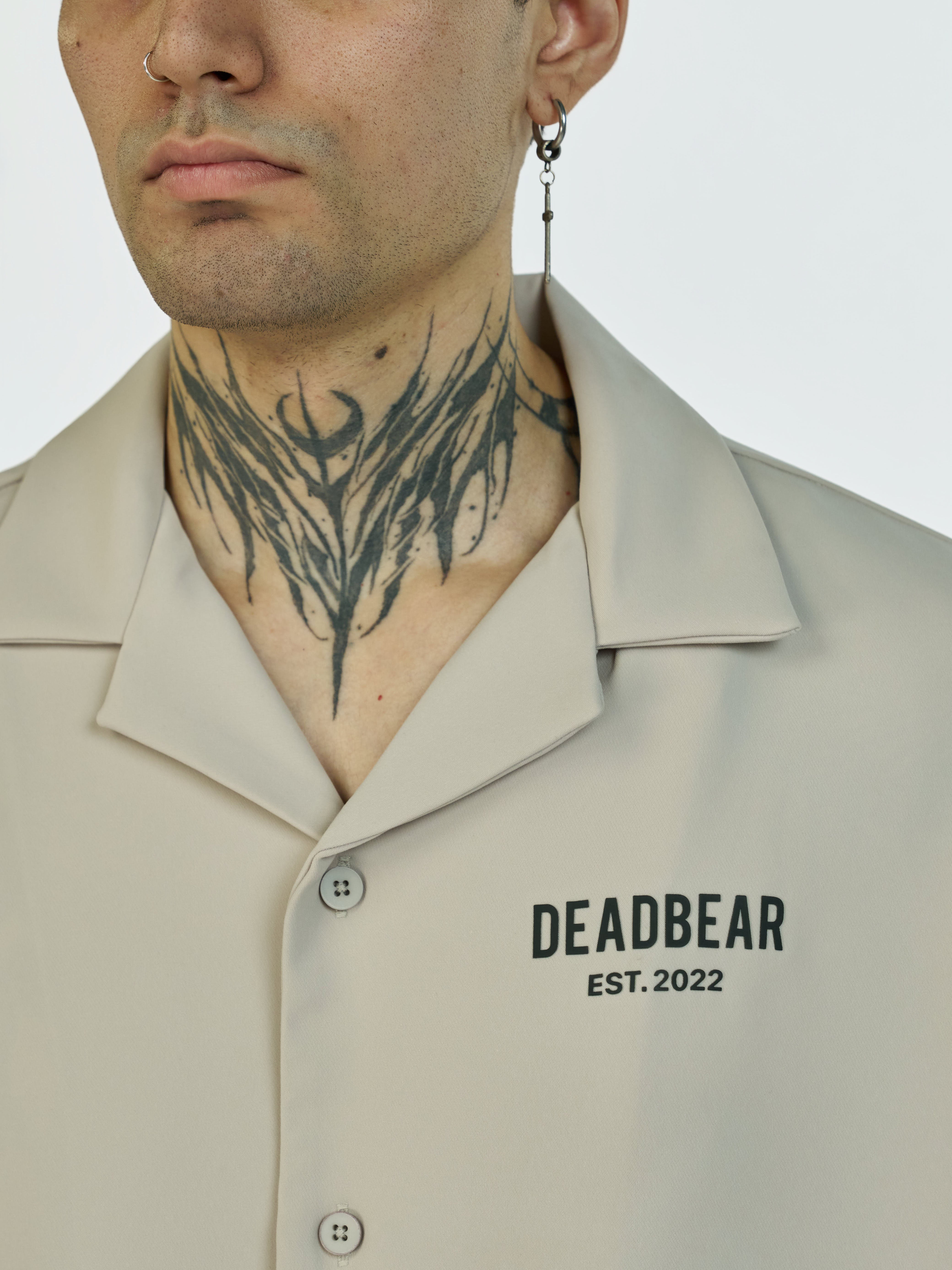 Bowling Shirt Stone Grey