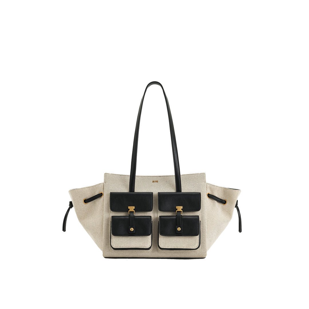JW PEI Linda Tote Bag - Black Canvas