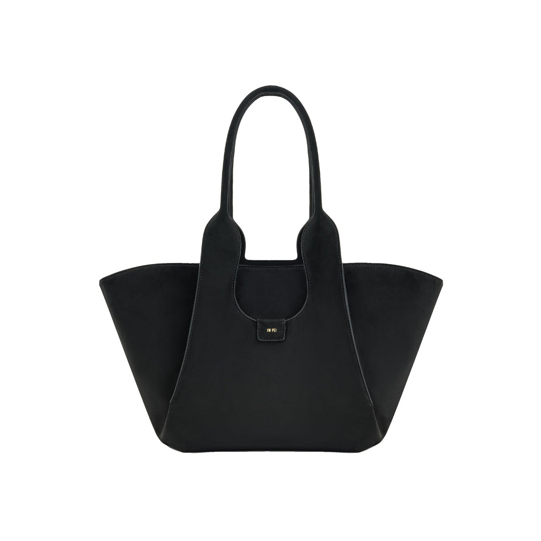 JW PEI Cara Faux Suede Tote Bag - Black