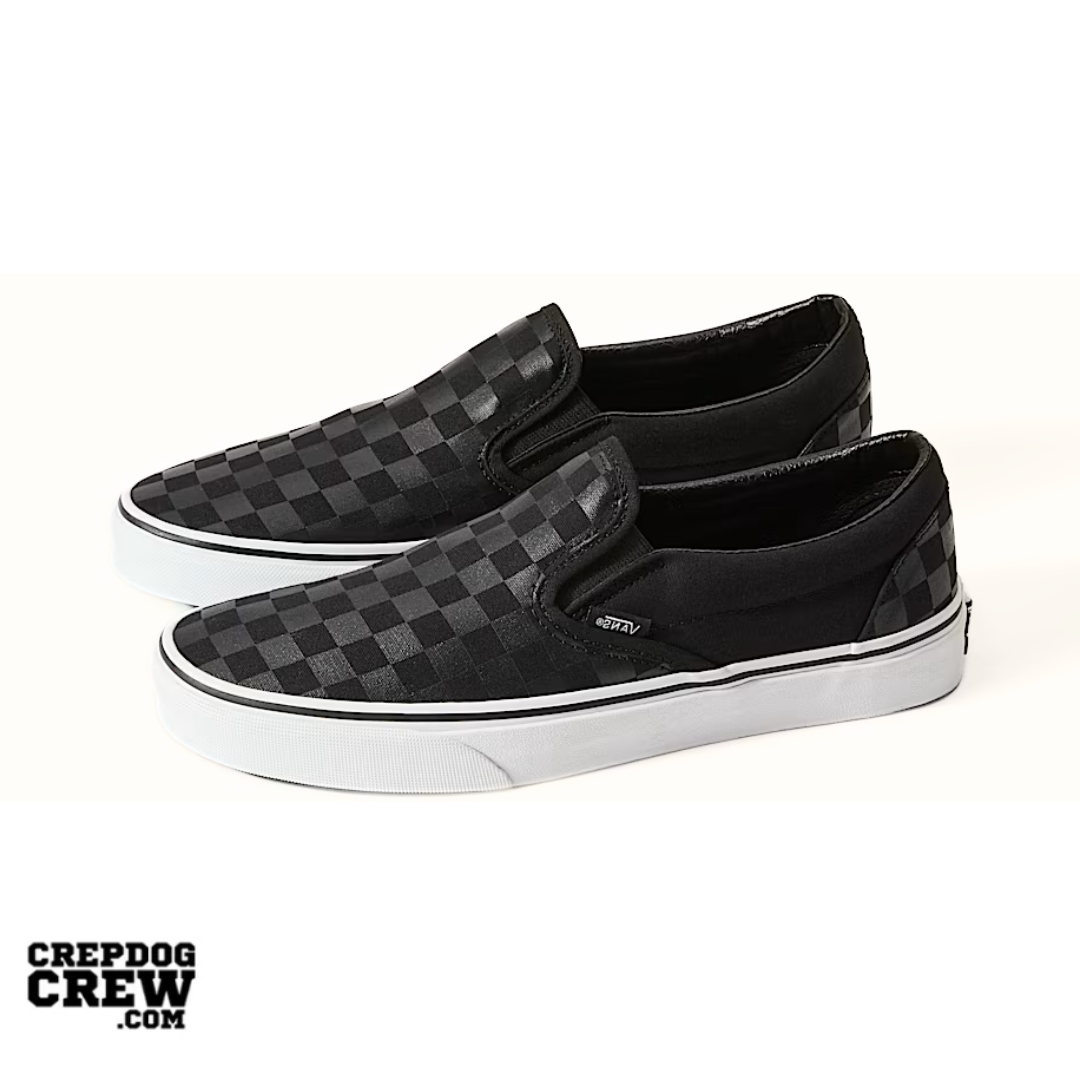 Vans Classic Slip-On Checkerboard Black Charcoal