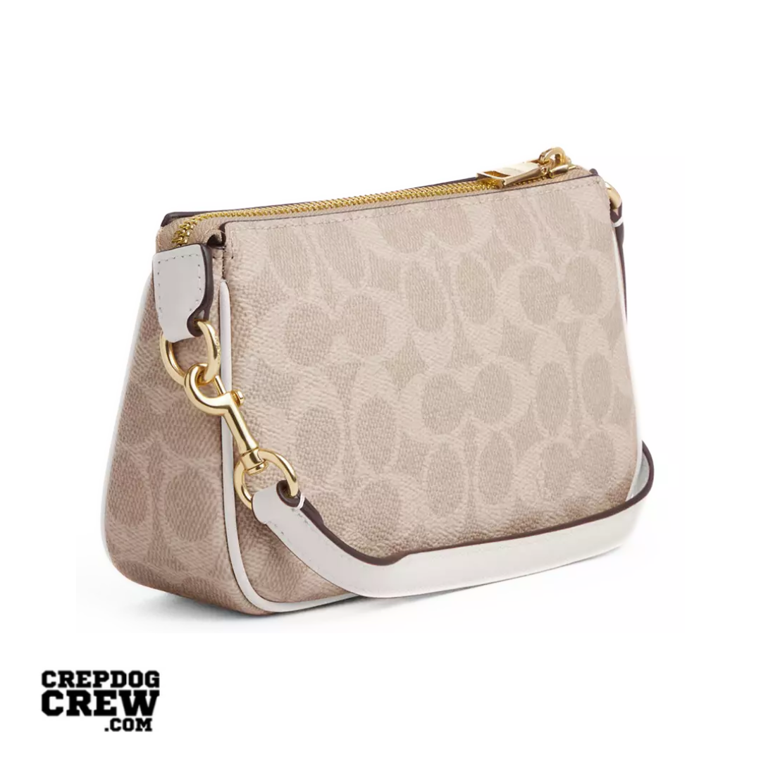 Coach Nolita 19 In Signature Canvas Gold Sand Chalk