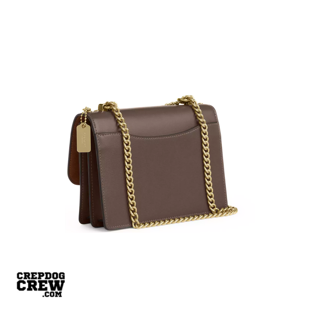 Coach Mini Klare Crossbody Bag calf leather Gold Dark Stone