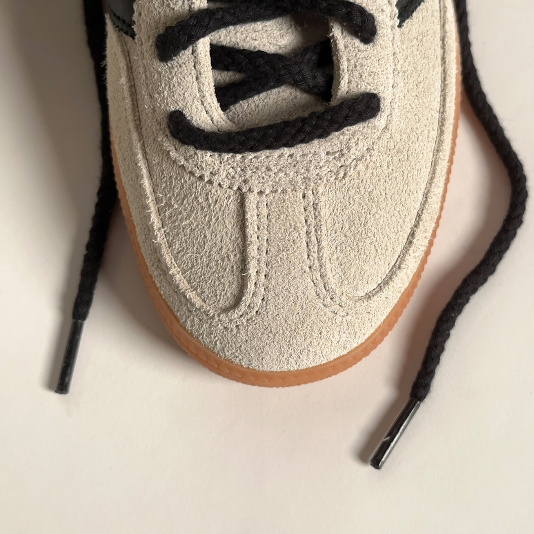 Black Braided Rope Slim Sneaker Laces | Premium Slimcord Shoelaces by KNOTTY