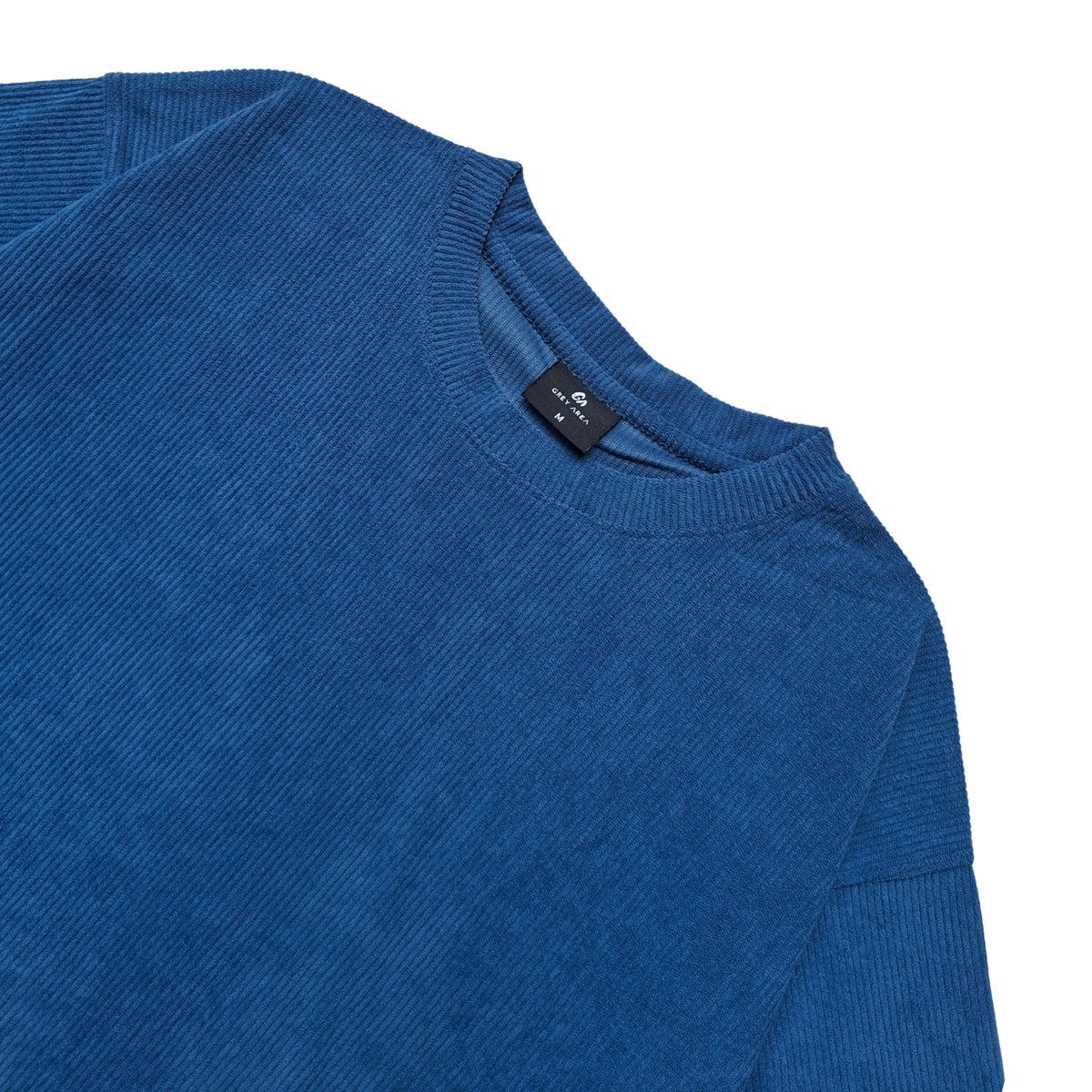 BLUE CORDUROY TSHIRT