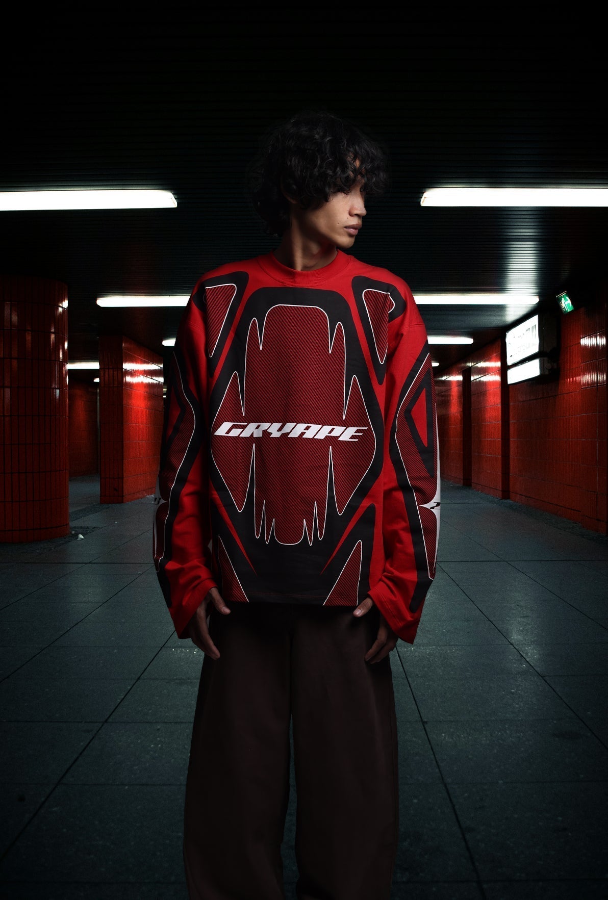 GRYAPE MOTOCROSS JERSEY RED T-SHIRT