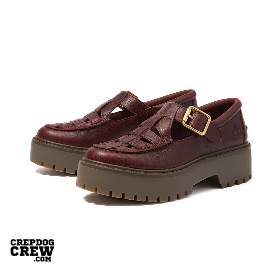 Timberland Stone Street Platform Buckle Burgundy Full-Grain (W)