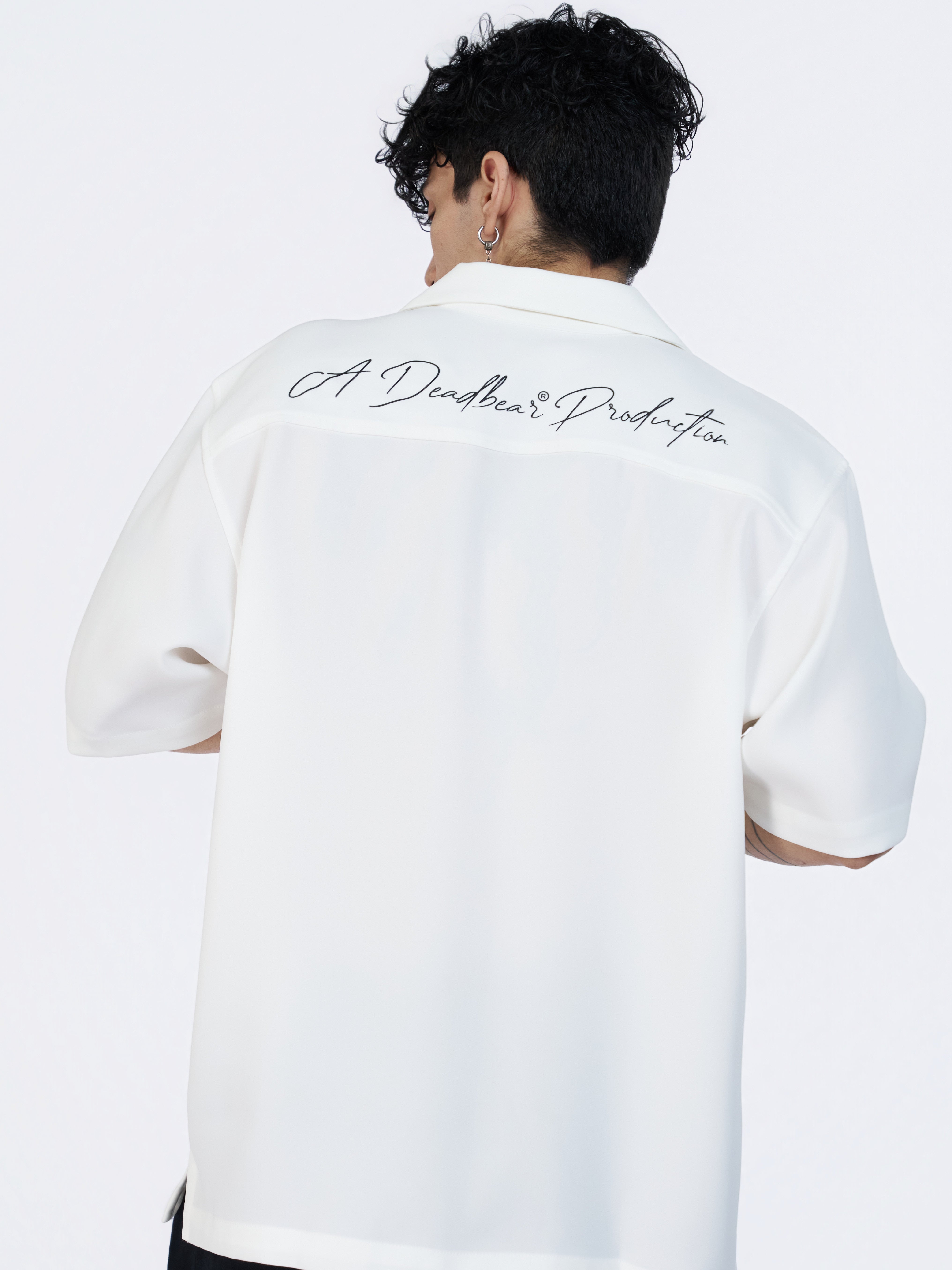 Bowling Shirt White