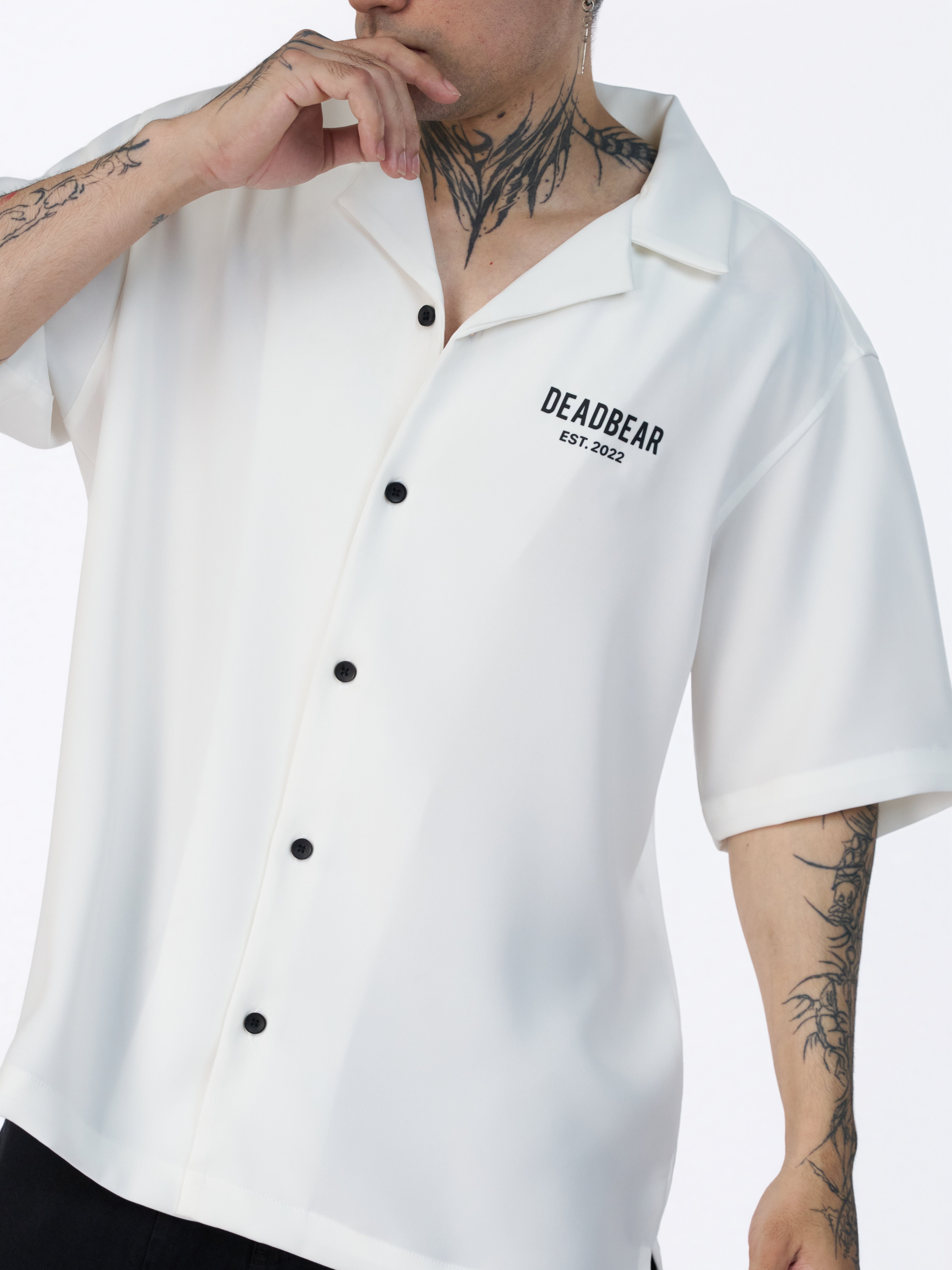 Bowling Shirt White