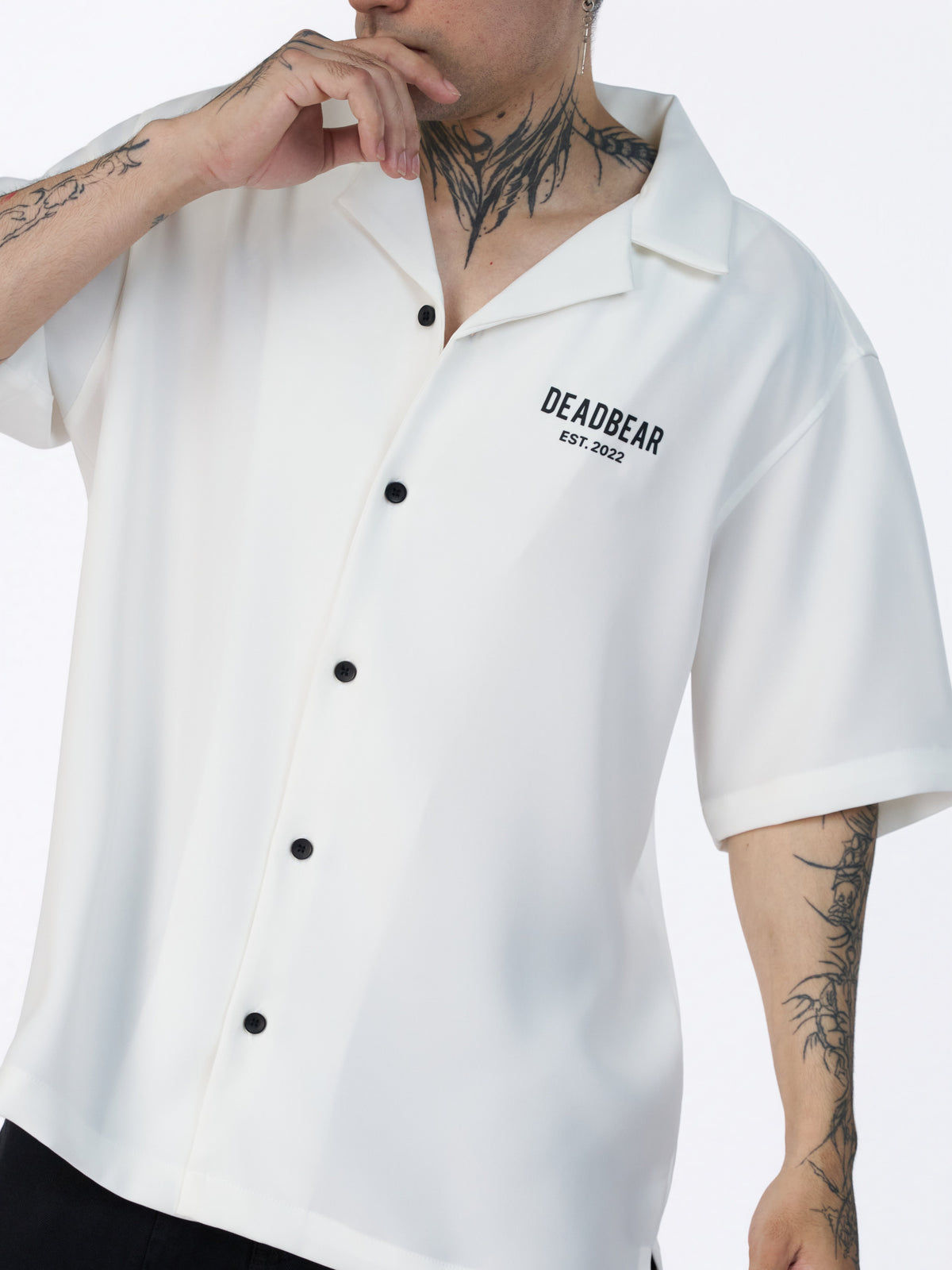 Bowling Shirt White