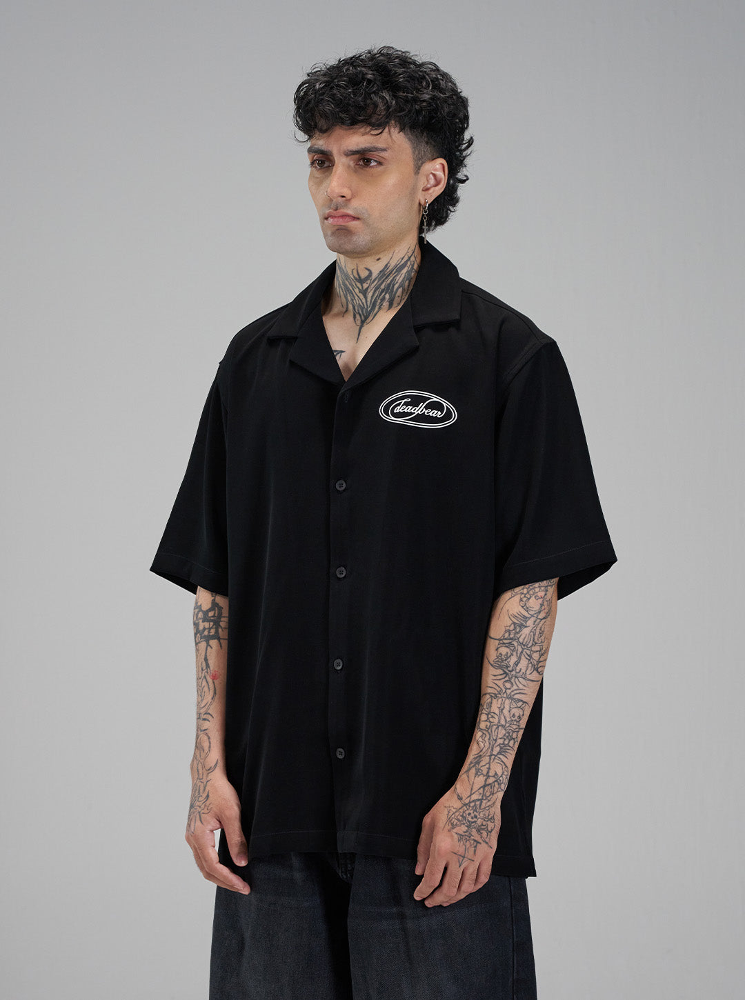 Signature Bowling Shirt Black