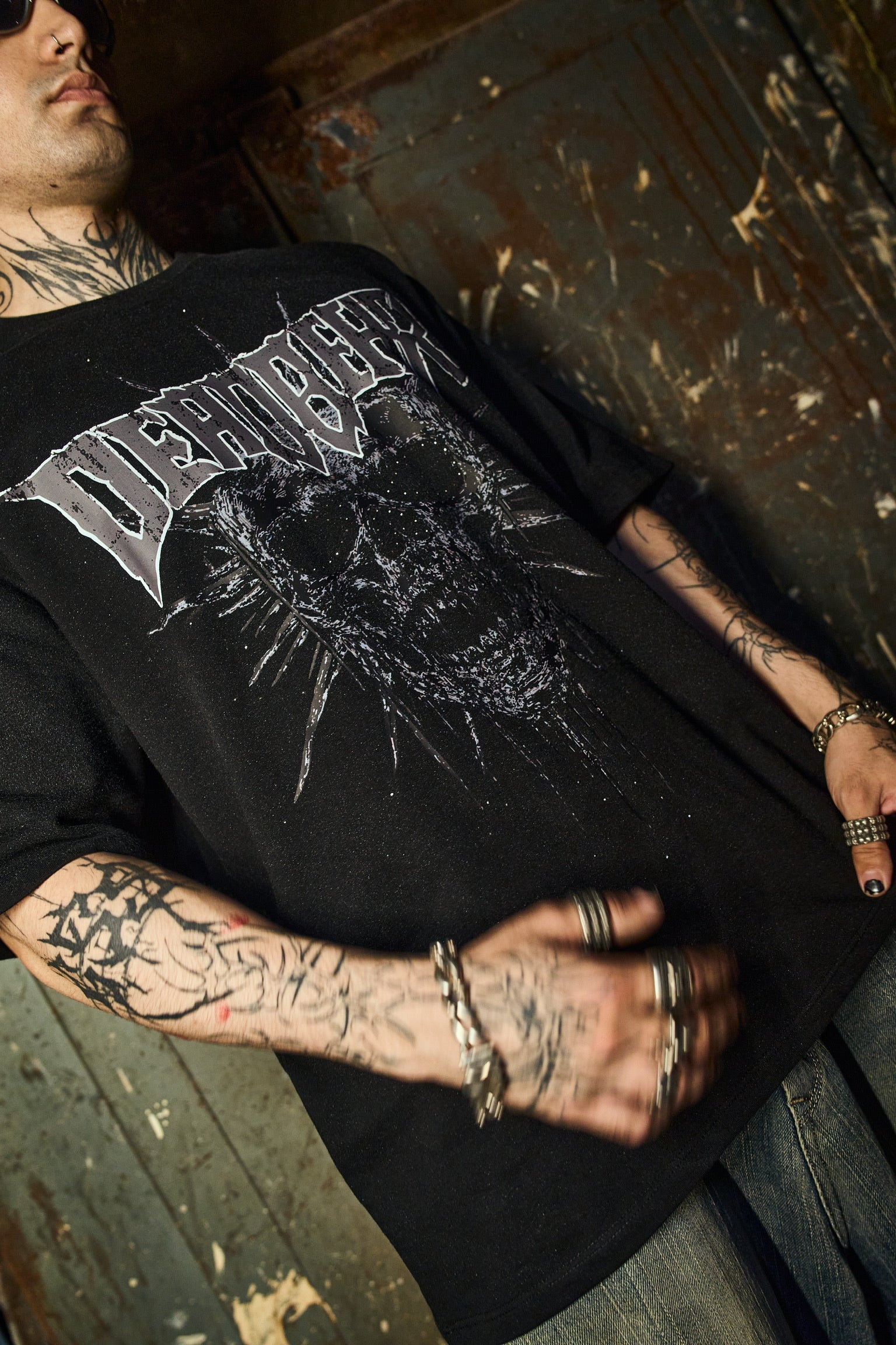 Spikehead Tee Black