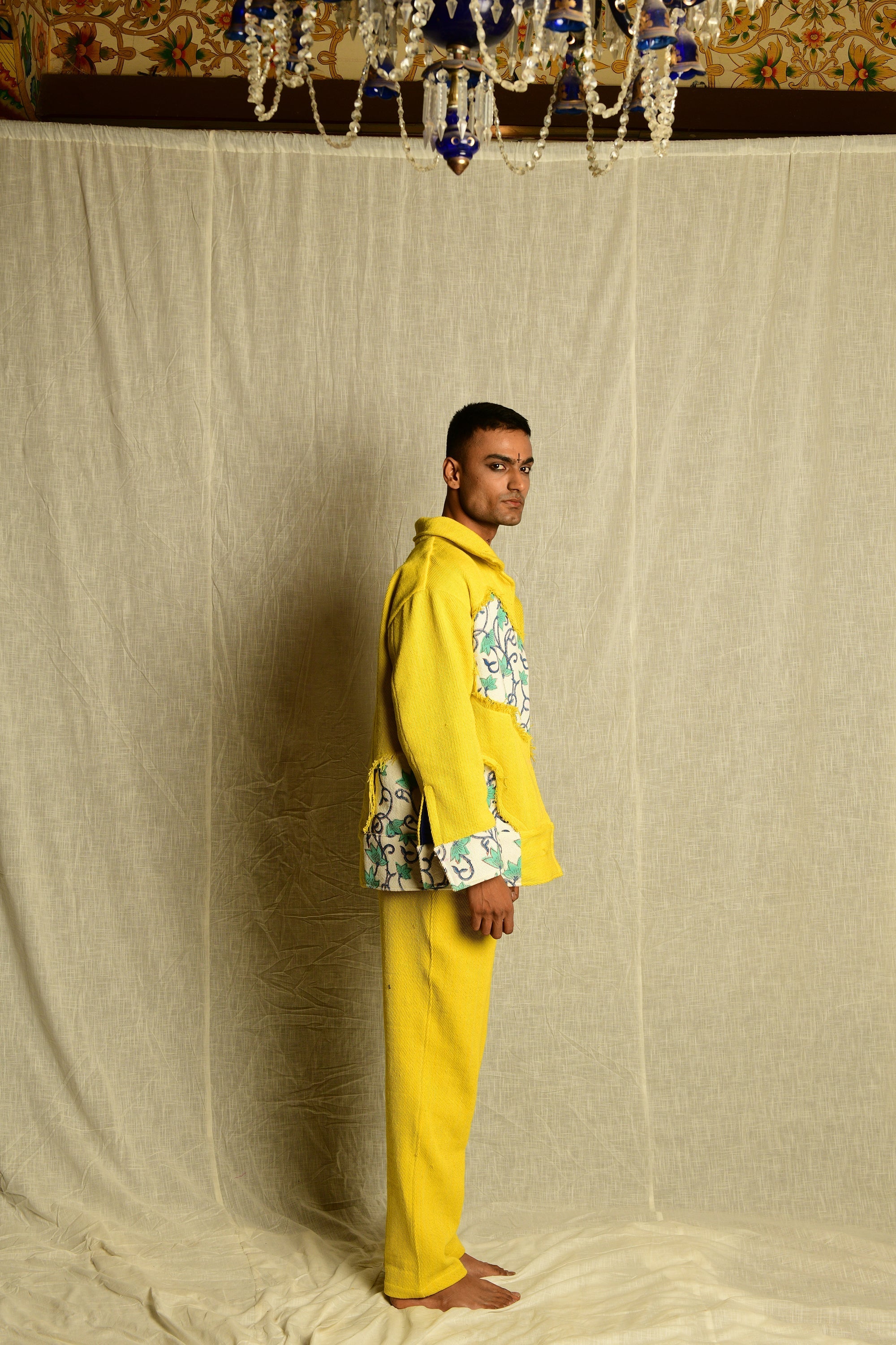 Yellow Yarn Hand Woven - Pants