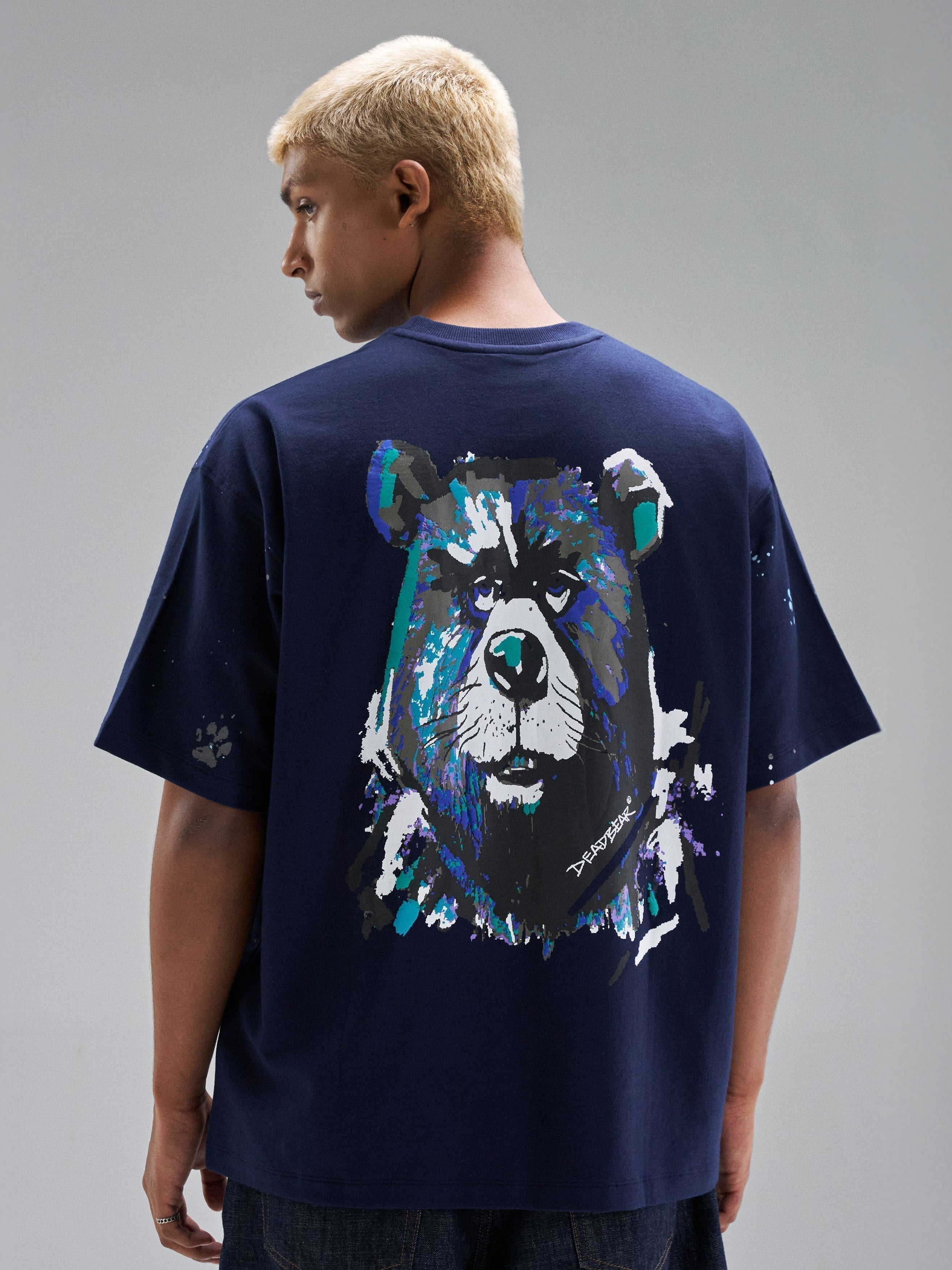 Grumpy Bear Tee Navy