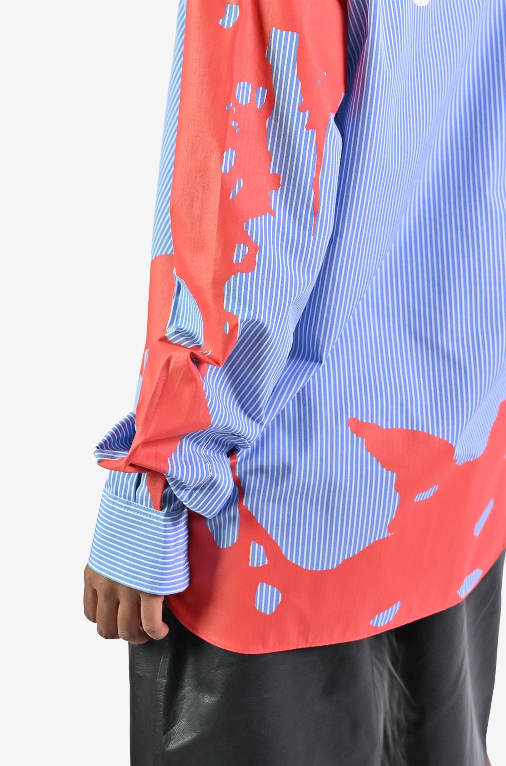 HUEMN flesh shirt - Pinstriped