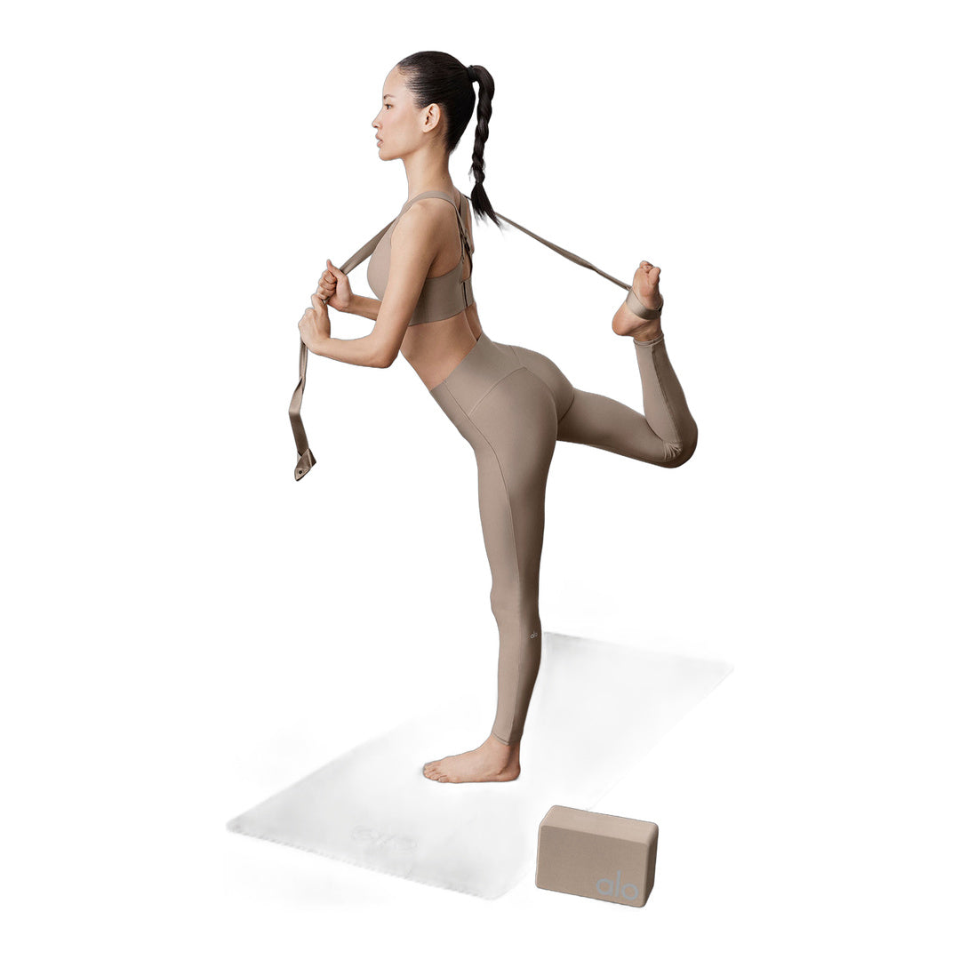 alo Grounded No-Slip Mat Towel - Gravel