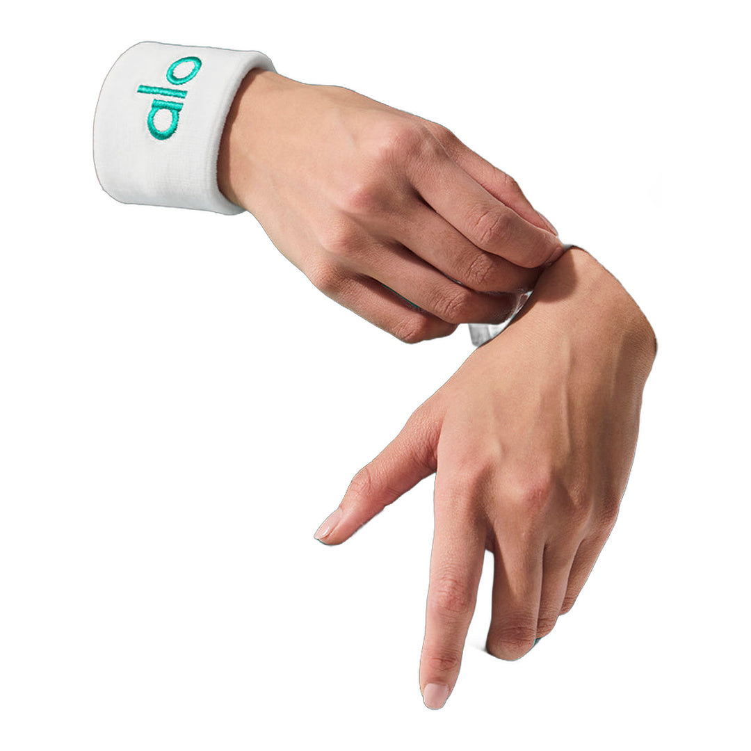 alo Glow Wristband (2-Pack) - White/Spruce Green