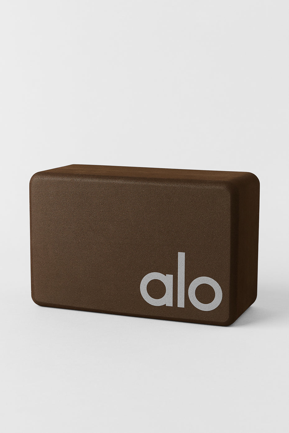 alo Uplifting Yoga Block - Espresso/Silver