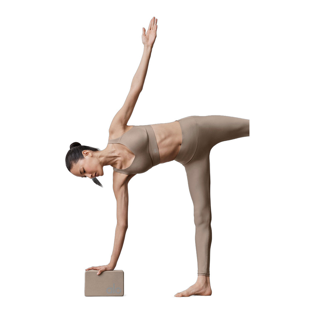 alo Uplifting Yoga Block - Gravel