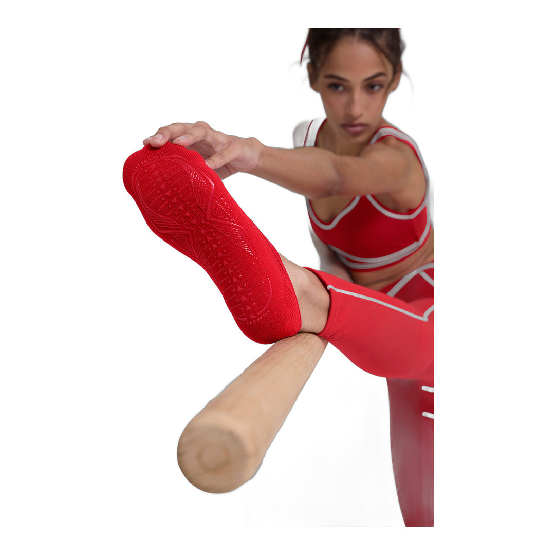 alo Women's Pivot Barre Sock - Bright Red