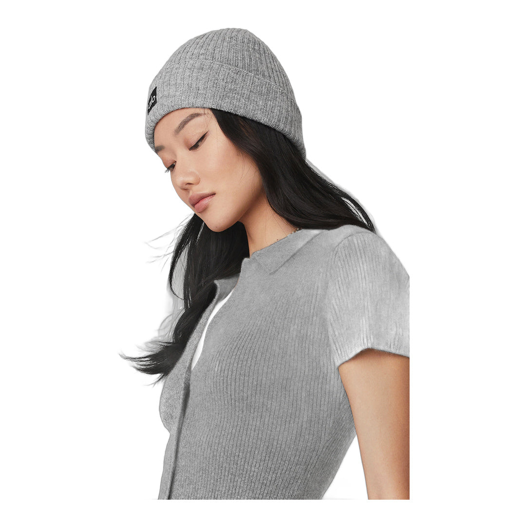 alo Cashmere Beanie - Dove Grey Heather