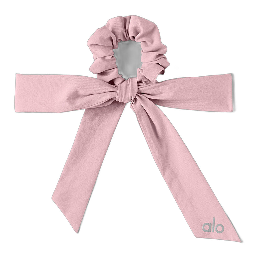 alo Love Knots Tie Scrunchie - Vintage Pink