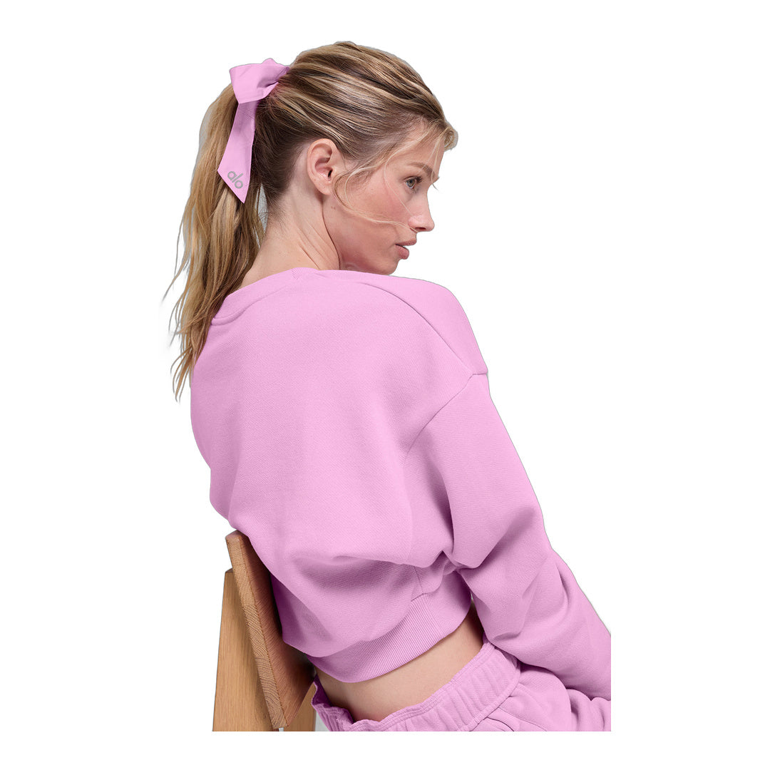alo Love Knots Tie Scrunchie - Candy Heart Pink